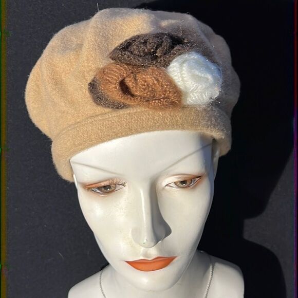 Bundle Sale 3 for $15 | Adult Toucan Collection New York Beige Hat With Flowers - Picture 8 of 9